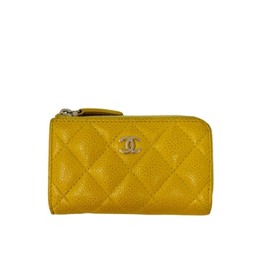 Chanel Yellow Coin Purse