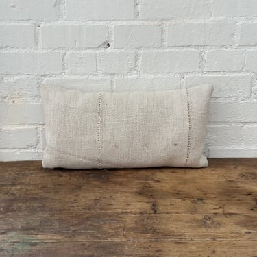 Vintage Fabric Pillow 25” x 12”