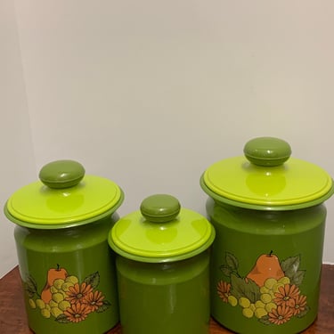 1960s Kitchen Canisters Set 