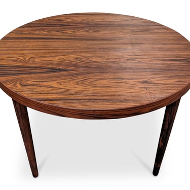 Round Rosewood Table w 1 Leaf - 022434