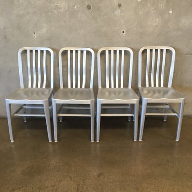Set Of Four Aluminum Chairs