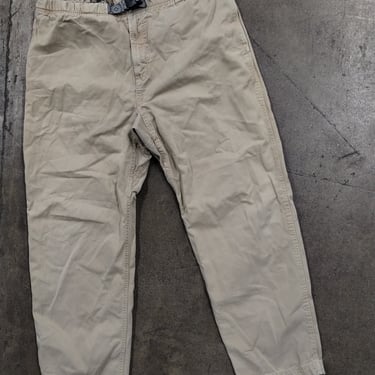 XL 90s Gramicci Cotton Tan Climbing Pants Military Baggy Trendy Streetwear Tech Rave Goth G Pants Hiking Outdoors Granola Gorp Core 