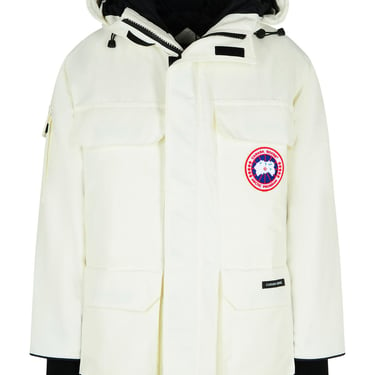 Canada Goose 'Expedition' White Cotton Blend Parka Man