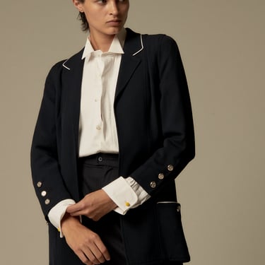 Chanel Navy Blazer