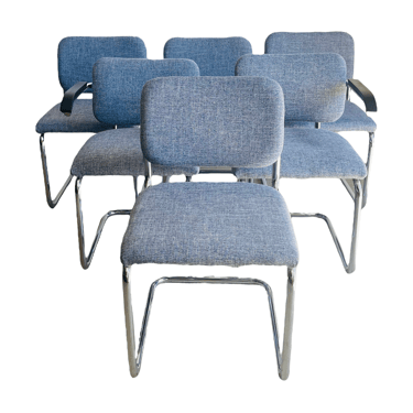 Mid-Century Modern Marcel Breuer Cesca Dining Chairs 