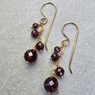 James + Jezebelle | Bardot Earring | Garnet