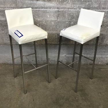 KFF Leather Bar Stool Pair (Seattle)