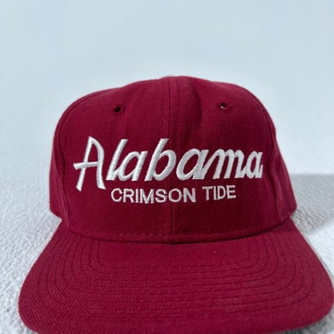 Vintage Alabama Crimson Tide Wool Sports Specialties Script Snapback Hat