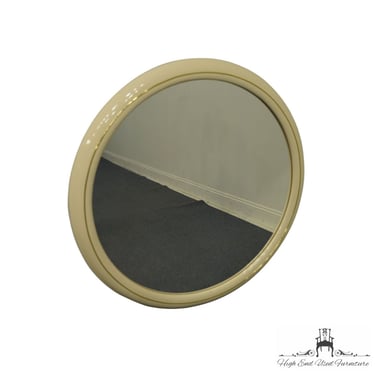LANE FURNITURE Alta Vista, VA Contemporary Cream / Off White Lacquered 44" Round Dresser / Wall Mirror 843-08 