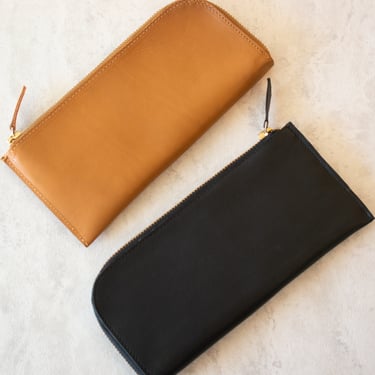 Leather Zip Wallet Long