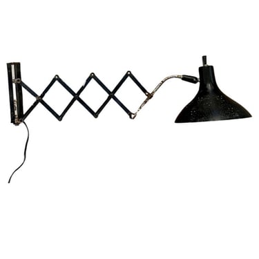 1950s Industrial Atomic Age Scissor Multidirectional Wall Lamp by Lightolier