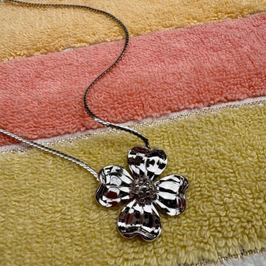 Silver Flower Necklace