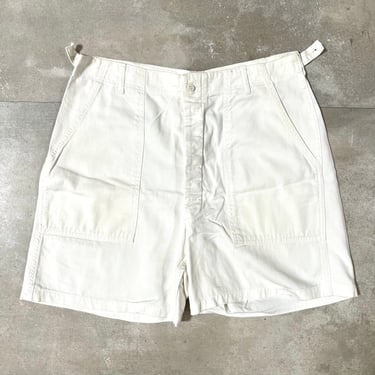 Vietnam 1960s Foodhandler Shorts cotton twill khaki chino white 