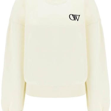 Off-White Crew-Neck Sweatshirt With Flocked Logo Women