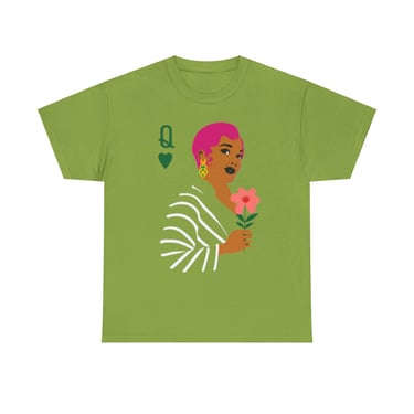 Queen of Hearts (Pink &amp; Green) - Printify