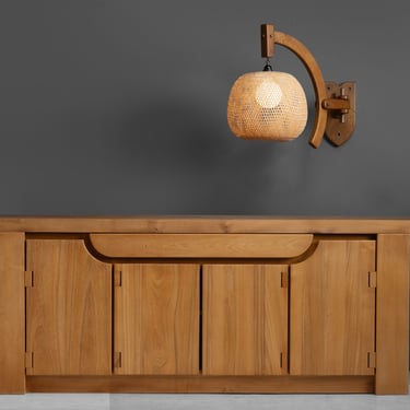 Guillerme et Chambron Sconce / Elm Sideboard