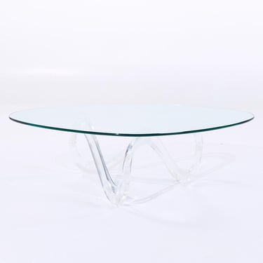 Charles Hollis Jones Mid Century Lucite Infinity Coffee Table - mcm 