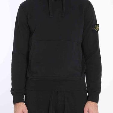 Stone Island Men Hoodie In Organic Cotton Fleece