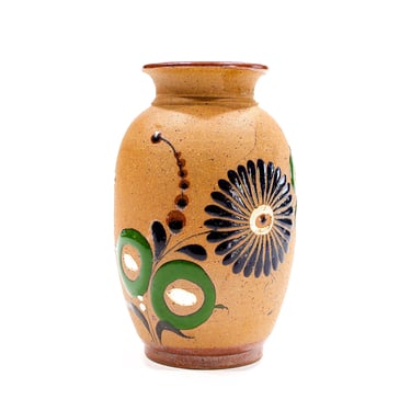 VINTAGE: Mexican Tacat Tonola Pottery Vase - Folk Art - Mexican Ceramic - Made in Mexico - SKU 27-B-00016305 