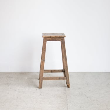 Tall Wood Stool