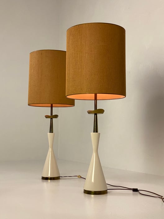 Modern Pair of Stiffel Lamps, Circa 1960s - *Please ask for a shipping quote before you buy. 