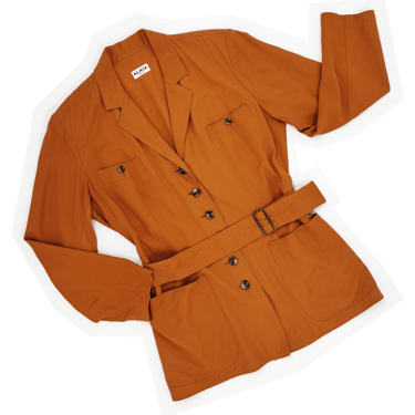 Alaia 80s orange jacket