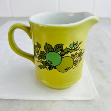 Vintage Alfred Meakin Appledore Creamer, circa 1970s, Ceramic, Moss Green and Robin's Egg Blue, made in England, retro, farmhouse kitchen 