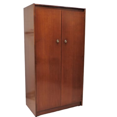 Wardrobe Closet | Mid Century English Double Door Wardrobe Armoire 