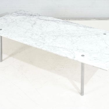 Carrara Marble Dining Table, William, Ross, Douglas for Laverne
