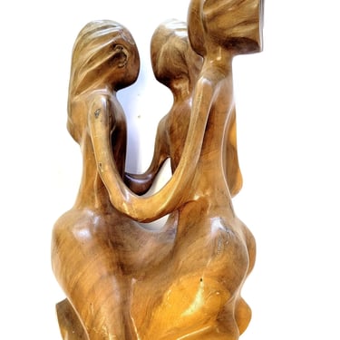 Large "SIRENS" Wood Sculpture 