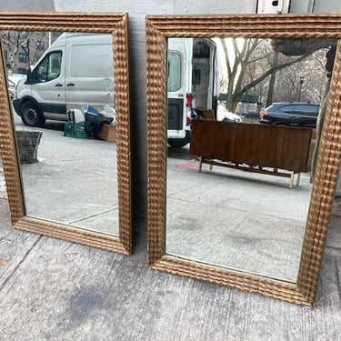 Heavy wood vintage mirrors 24x36" tall