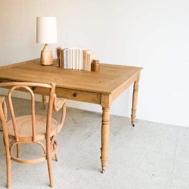 French Inspired Reclaimed Wood Partner's Desk | Floor Sample