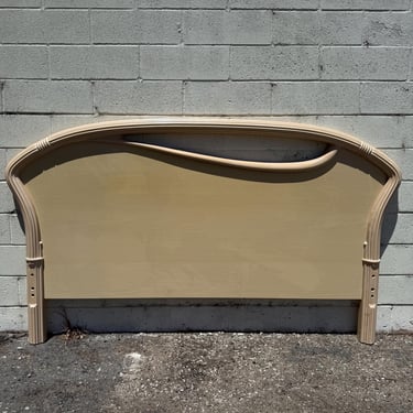 Post Modern Italian Queen Headboard Vintage Bed Sculptural Hollywood Regency  Vintage Bedroom Made in Italy Art Deco CUSTOM PAINT AVAIL 
