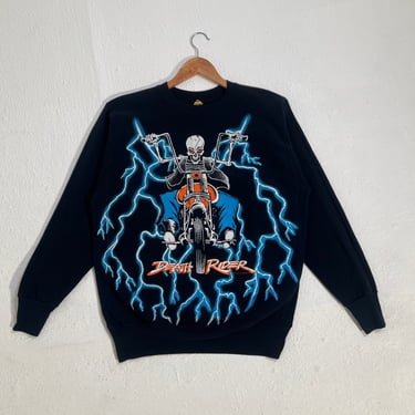 American Thunder Death Rider Crewneck 'H.L. Miller Gold' Size. L