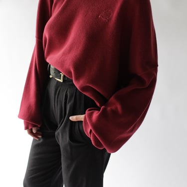 Vintage Christian Dior Cranberry Cotton Sweater