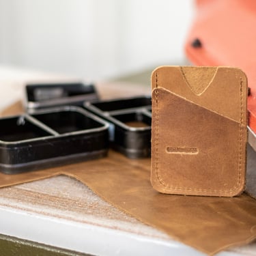 Made in USA | Leather Card Wallet | Front Pocket Wallet | Card Holder 