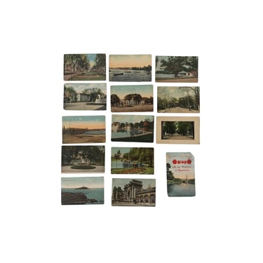 Vintage Boston and Lynn MA Postcards- Lot of 14 