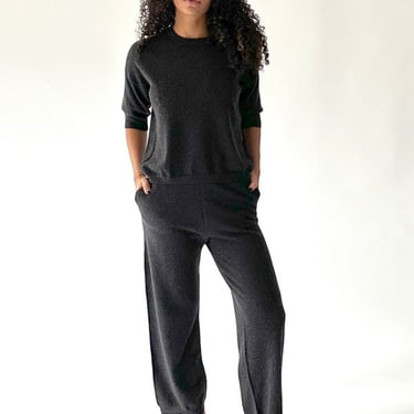 Modern Weaving Knit Cashmere Pant - Charcoal on Garmentory