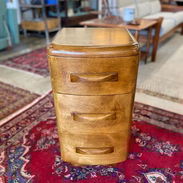 Heywood Wakefield Maple Niagara Nightstand Designed by Leo Jiranek, c. 1940s