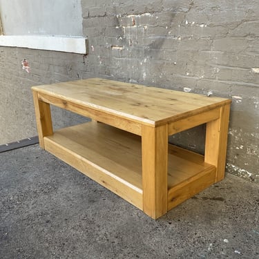 French Oak Handmade Coffee Table