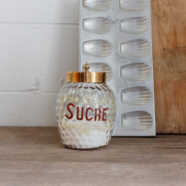 rare 1930s French "confiserie" sucre jar