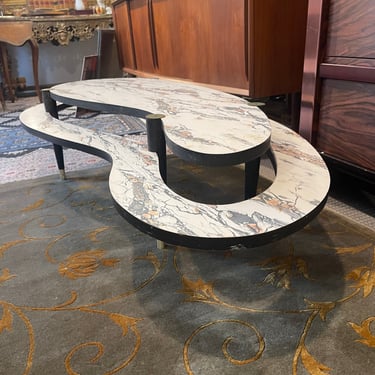 Midcentury Modern Two-Tiered Kidney Bean Coffee Table