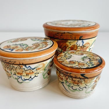 Antique Ceramic Canister Set
