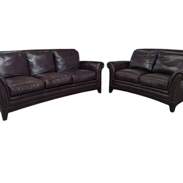 Brown Leather Studded Set