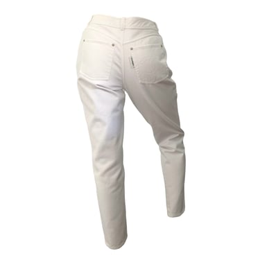 Chanel White Logo Pocket Jeans