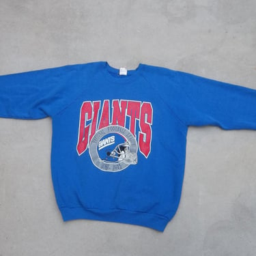 Vintage Sweatshirt NFL Giants Football Team Large Athletic Retro Preppy Grunge Streetwear Classic Collectors Pullover 