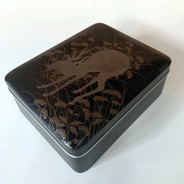 Japanese Rinpa Style Lacquer Box Meiji Period