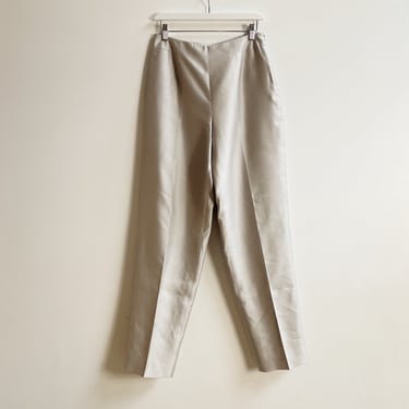 Pewter Silk Trousers