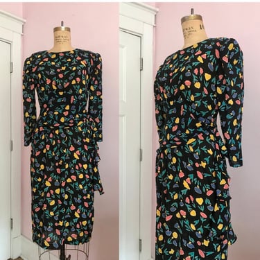 Vintage Nina Piccalino Confetti Poppy Dress 