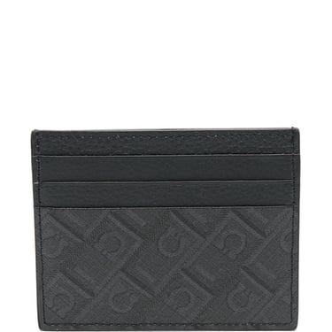 Ferragamo Men Monogram Leather Card Case